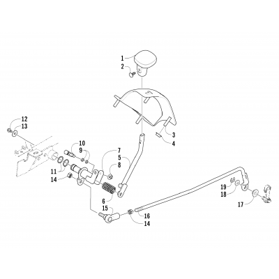 REVERSE SHIFT LEVER ASSEMBLY