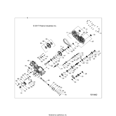 DRIVE TRAIN, MAIN GEARCASE - A19SEF57B4 [101442]
