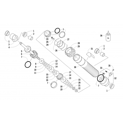 FRONT SUSPENSION SHOCK ABSORBER