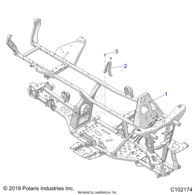 CHASSIS, FRAME - A23SDE57K4 (C102174)