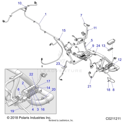 ELECTRICAL, HARNESS - A20SXD95A9/E95AG/CAG (C0211211)