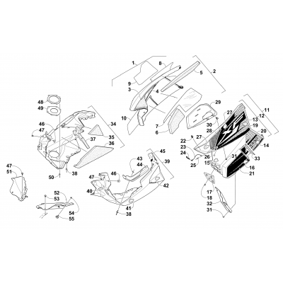 SKID PLATE AND SIDE PANEL ASSEMBLY