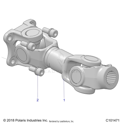 DRIVE TRAIN, PROP SHAFT, REAR - A25SVE95PG (C101471)