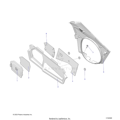 BODY, CLOSE OFF PANEL and ACCESS PANEL - A24SHD57A9 (C102569)