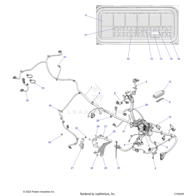 ELECTRICAL, MAIN WIRE HARNESS - A23SHR57AH (C102455)