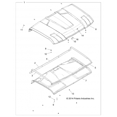 Body, Roof R16rtu87a9/As/B9/Bs