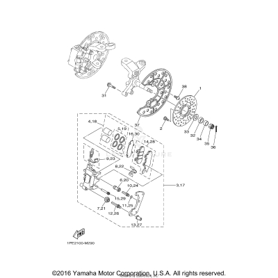 FRONT BRAKE CALIPER