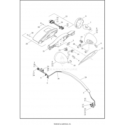 TAIL LAMP AND TURN SIGNALS - FXLRST, FXRST