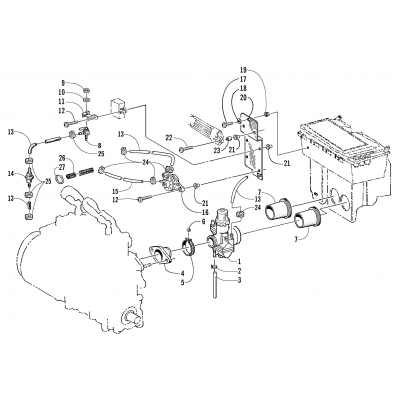 CARBURETOR AND FUEL PUMP ASSEMBLY