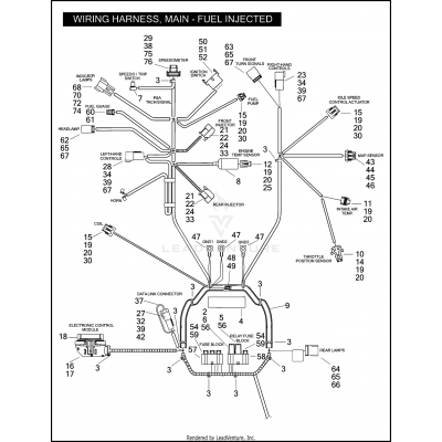 WIRING HARNESS, MAIN - FUEL INJECTED