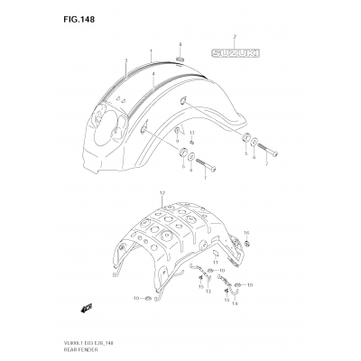 REAR FENDER (VL800C E3)