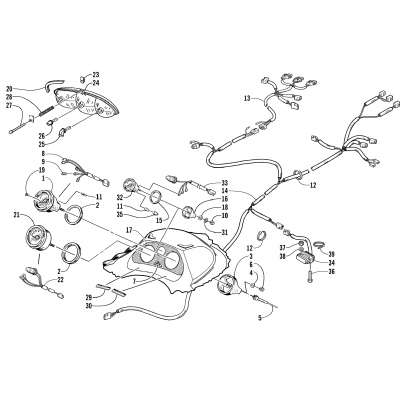 HEADLIGHT, INSTRUMENTS, AND WIRING ASSEMBLIES