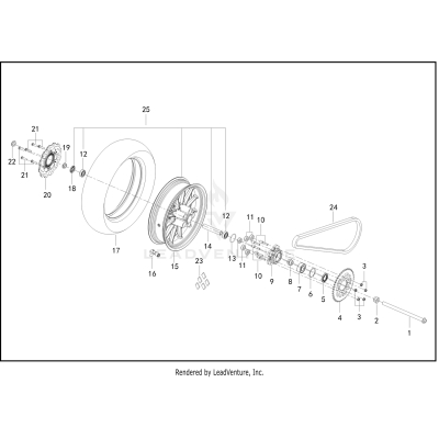 WHEEL, REAR