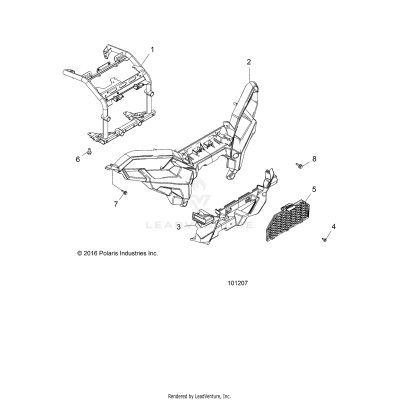 BODY, FRONT BUMPER and MOUNTING - A19SXE95FR (101207)