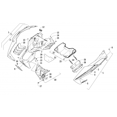 HOOD AND AIR INTAKE ASSEMBLY