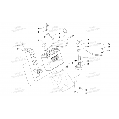 BATTERY AND TRAY ASSEMBLY