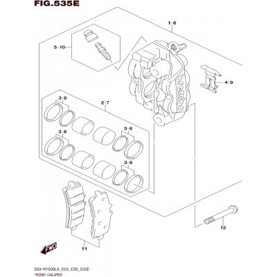 FRONT CALIPER (GSX-R1000AL6 E33)