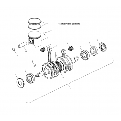 Piston & Crankshaft /A/B/C (4988398839D03)