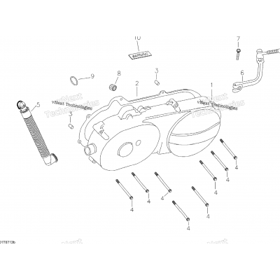 Crankcase Cover, Left