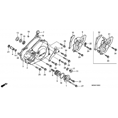 LEFT CRANKCASE COVER