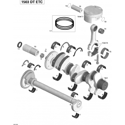 Crankshaft, Pistons And Balance Shaft