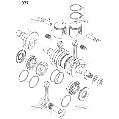 Crankshaft And Pistons 377