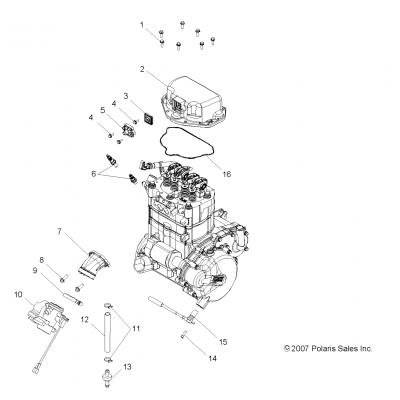 Engine, Throttle Body Mounting All Options