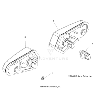 ELECTRICAL, TAILLIGHTS - A19SYE95BV [49ATVTAILLAMPS09SPTRG800]