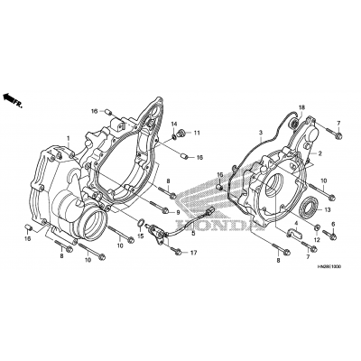 REAR CRANKCASE COVER