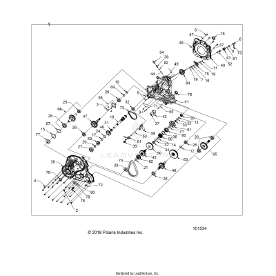 DRIVE TRAIN, MAIN GEARCASE - A20SGE95AK (101534)