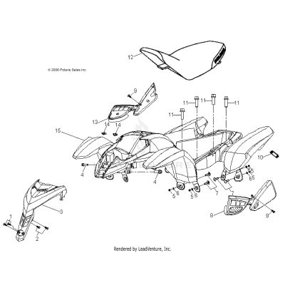BODY, CAB and SEAT - A19YAK05B7/B6 (49ATVCAB09OUT50)