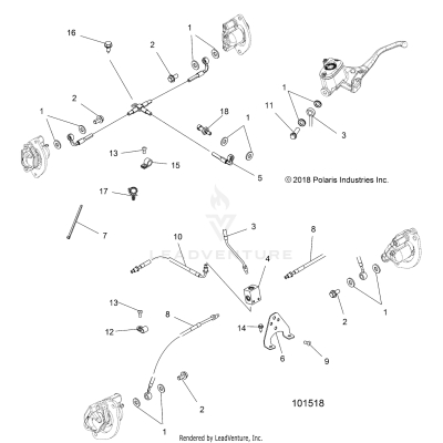 BRAKES, BRAKE LINES - A19SXN85A8 [101518]