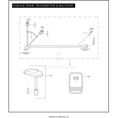 GARAGE DOOR TRANSMITTER & RECEIVER