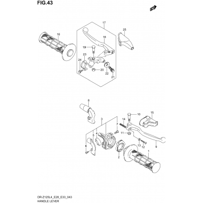 HANDLE LEVER (DR-Z125LL4 E28)