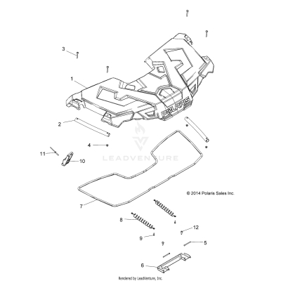 BODY, STORAGE, FRONT - A19SWE57B1 (49ATVSTORAGE15570AA)