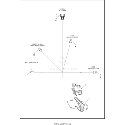 WIRING HARNESS, FRAME BACKBONE - FXLRST (2 OF 2)