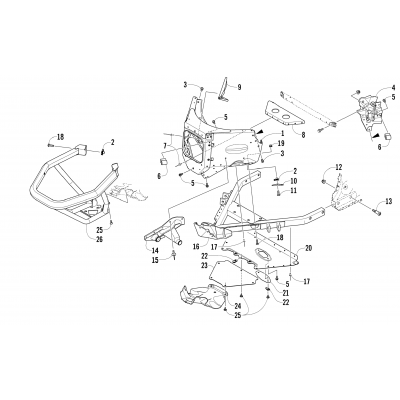 FRONT BUMPER AND FRAME ASSEMBLY