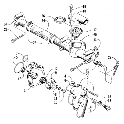 WATER PUMP/WATER MANIFOLD