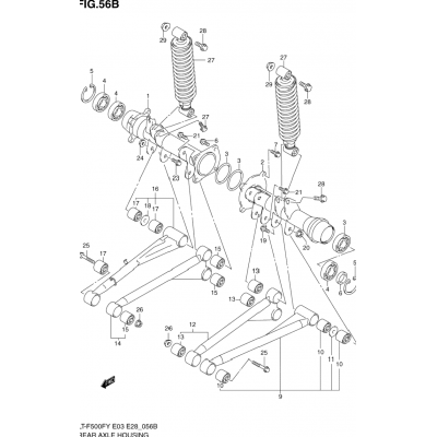 REAR AXLE HOUSING (MODEL K1/K2)