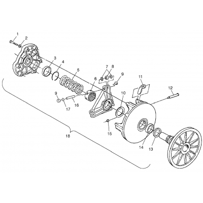 Drive Clutch 600 Xcr