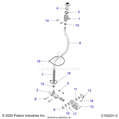 BRAKES, BRAKE PEDAL and MASTER CYLINDER - A23SDE57K4 (C102231-2)