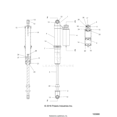 SUSPENSION, FRONT SHOCK - A17DCE87AU (100966)
