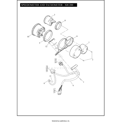 SPEEDOMETER & TACHOMETER - XR1200