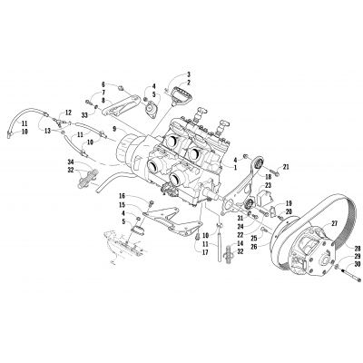 ENGINE AND RELATED PARTS