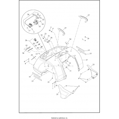 BODY ASSEMBLY AND SIDE COVERS - FLRT, FLTRT