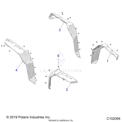 BODY, FENDER FLARES - A25SLE95FF (C102094)