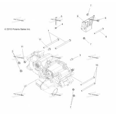 Drive Train, Main Gearcase Mounting