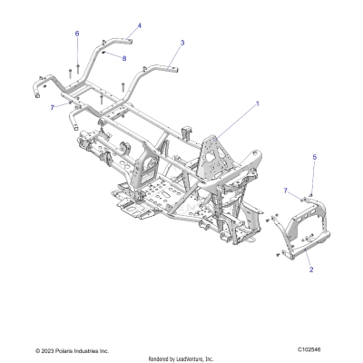 CHASSIS, FRAME - A25SEE57CY/EY (C102546)