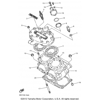 Cylinder Head For Vx600