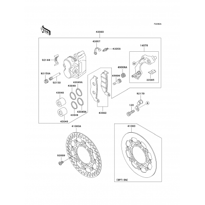 Front Brake(KX500-E16)